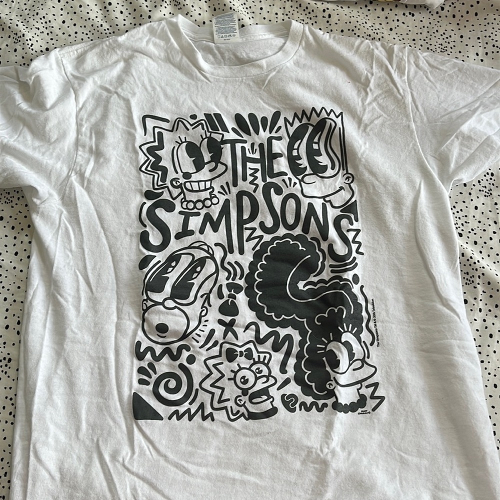 Cool Black and White Retro Look Simpsons T-Shirt